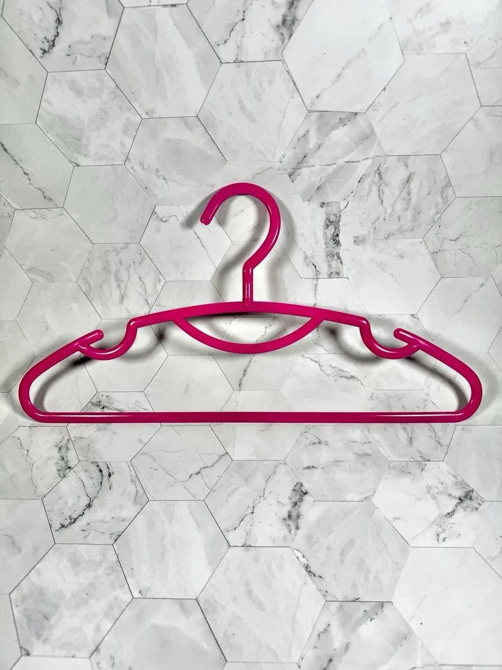 Hot Pink Petite 16 Inch Slim Line Shirt/Pant Hangers Rotating Hook (36 Pack)